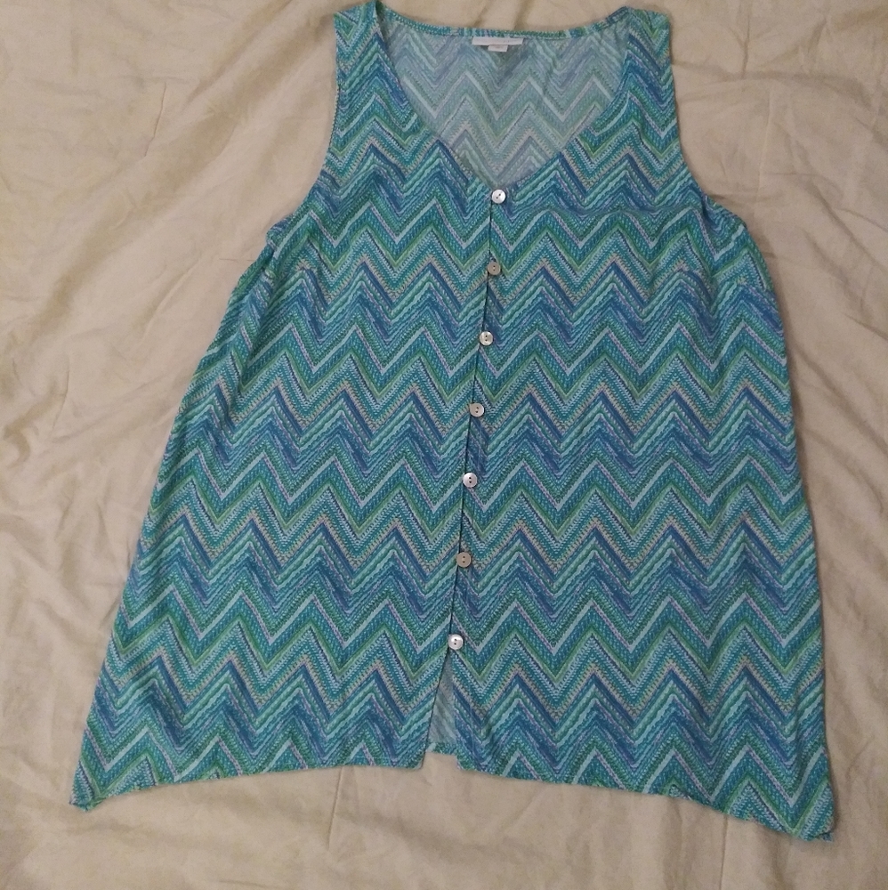 J Jill Zig Zag Top